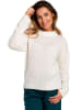 Stylove Sweter w kolorze kremowym
