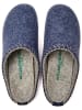 Comfortfusse Wollen pantoffels donkerblauw