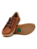 Comfortfusse Leder-Sneakers in Braun