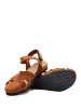 Comfortfusse Leder-Sandalen in Braun