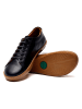 Comfortfusse Leder-Sneakers in Schwarz