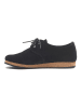 Comfortfusse Leder-Schnürschuhe in Schwarz