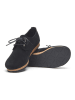 Comfortfusse Leder-Schnürschuhe in Schwarz