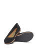 Comfortfusse Leren ballerina's zwart