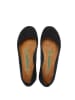 Comfortfusse Leren ballerina's zwart