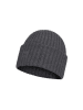 Buff Merinowollen muts antraciet