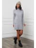 Soft Cashmere Gebreide jurk grijs
