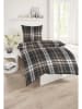 Schiesser Renforcé beddengoedset "Lenni" antraciet/beige
