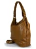 ORE10 Leder-Schultertasche in Hellbraun - (B)40 x (H)30 x (T)15 cm