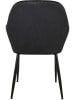 Rétro Chic 2-delige set: eetkamerstoelen "Giulia" zwart - (B)59 x (H)84 x (D)44,5 cm