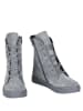 Noosy Leder-Boots in Grau