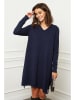 Joséfine Sukienka dzianinowa "Farel" w kolorze granatowym