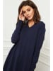 Joséfine Sukienka dzianinowa "Farel" w kolorze granatowym