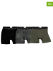 CR7 3er-Set: Boxershorts in Schwarz/ Khaki
