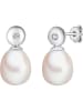 Tess Diamonds Silber-Ohrstecker mit Diamanten und Perlen