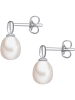 Tess Diamonds Zilveren oorstekers met diamanten en parels