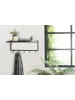 Lifa Living Wandgarderobe "Luuk" in Schwarz - (B)75 x (H)30 cm