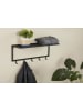 Lifa Living Wandgarderobe "Luuk" in Schwarz - (B)75 x (H)30 cm
