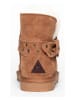 NICEBAY Leren winterboots "Esmee" lichtbruin