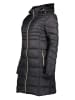 Geographical Norway Doorgestikte mantel zwart
