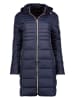 Geographical Norway Doorgestikte mantel donkerblauw