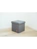 STORE IT Hocker w kolorze antracytowym ze schowkiem - 38 x 38 x 38 cm