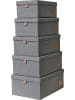 STORE IT 5-delige set: opbergboxen antraciet