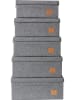 STORE IT 5-delige set: opbergboxen antraciet