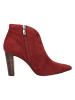 Caprice Leren enkelboots rood