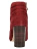 Caprice Leren enkelboots rood