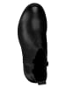 Tamaris Leder-Stiefeletten in Schwarz