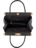 Mia Tomazzi Leder-Henkeltasche "Vodice" in Schwarz - (B)28 x (H)26 x (T)15 cm