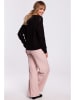made of emotion Sweter w kolorze czarnym