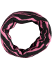 Buff Loop-Schal in Schwarz/ Rosa - (L)29 x (B)27 cm