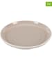 Ethnical Life 12er-Set: Teller "Bicolore" in Beige - Ø 20 cm