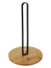 COOK CONCEPT Keukenrolhouder bamboe/zwart - (H)27 x Ø 16 cm