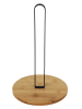 COOK CONCEPT Keukenrolhouder bamboe/zwart - (H)27 x Ø 16 cm