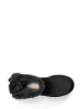 UGG Skórzane botki "Mini Baily Bow" w kolorze czarnym