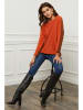Joséfine Pullover "Aladin" in Orange/ Braun