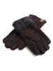 Kaiser Naturfellprodukte H&L Handschoenen met lamsvacht "Patchwork" lichtbruin