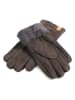 Kaiser Naturfellprodukte H&L Handschoenen met lamsvacht "Patchwork" lichtbruin