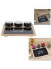 Garden Spirit Serveerplateau bamboe/zwart - (B)27 x (H)26 x (D)4,5 cm