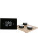 Garden Spirit Serveerplateau bamboe/zwart - (B)27 x (H)26 x (D)4,5 cm