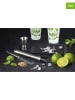 COOK CONCEPT 4tlg. Cocktail-Set in Schwarz/ Silber