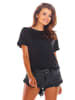 Awama Bluse in Schwarz