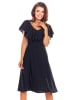 Awama Kleid in Schwarz
