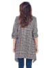 Awama Mantel bruin/donkerblauw