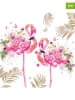 ppd 2er-Set: Servietten "Floral Flamingos" in Pink - 2x 20 Stück