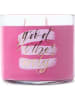 Colonial Candle Duftkerze "Good Vibes Only" in Rosa - 411 g