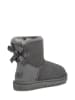 UGG Lammfell-Boots "Mini Baily Bow" in Grau